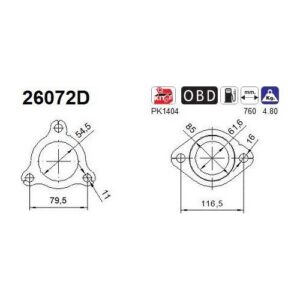 AS 26072D - Catalyseur