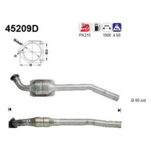 AS 45209D - Catalyseur