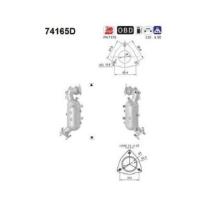AS 74165D - Catalyseur