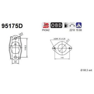 AS 95175D - Catalyseur