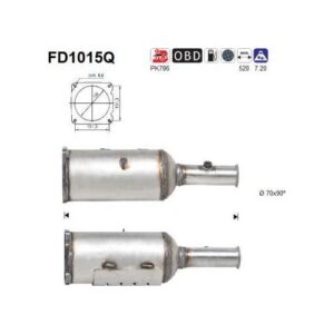 AS FD1015Q - Filtre à particules / à suie, échappement