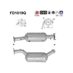 AS FD1019Q - Filtre à particules / à suie, échappement