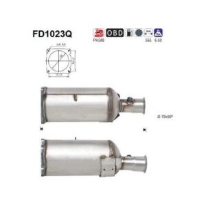 AS FD1023Q - Filtre à particules / à suie, échappement