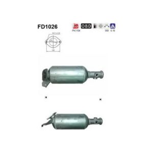 AS FD1026 - Filtre à particules / à suie, échappement