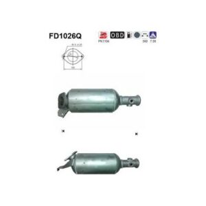 AS FD1026Q - Filtre à particules / à suie, échappement