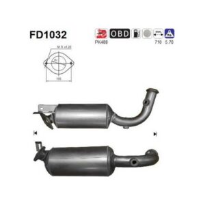 AS FD1032 - Filtre à particules / à suie, échappement
