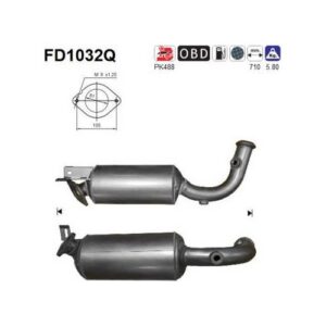 AS FD1032Q - Filtre à particules / à suie, échappement