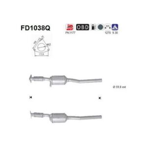 AS FD1038Q - Filtre à particules / à suie, échappement