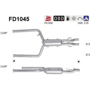 AS FD1045 - Filtre à particules / à suie, échappement