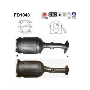 AS FD1048 - Filtre à particules / à suie, échappement