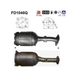 AS FD1048Q - Filtre à particules / à suie, échappement