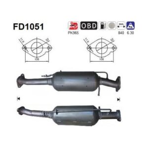 AS FD1051 - Filtre à particules / à suie, échappement