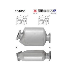 AS FD1055 - Filtre à particules / à suie, échappement