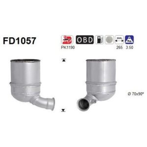 AS FD1057 - Filtre à particules / à suie, échappement