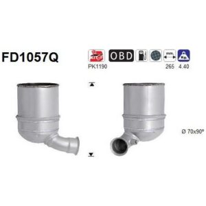 AS FD1057Q - Filtre à particules / à suie, échappement