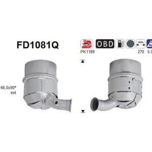 AS FD1081Q - Filtre à particules / à suie, échappement
