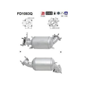 AS FD1083Q - Filtre à particules / à suie, échappement