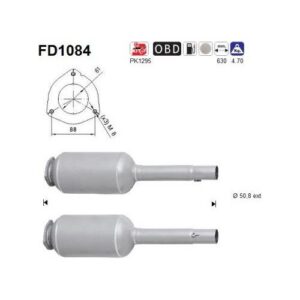 AS FD1084 - Filtre à particules / à suie, échappement