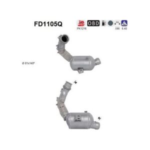 AS FD1105Q - Filtre à particules / à suie, échappement