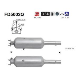 AS FD5002Q - Filtre à particules / à suie, échappement