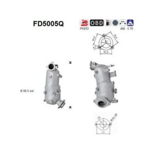 AS FD5005Q - Filtre à particules / à suie, échappement