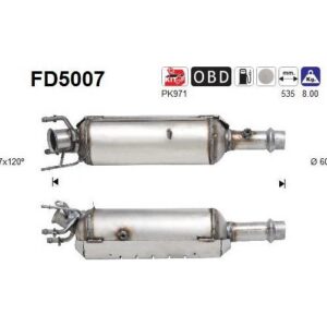 AS FD5007 - Filtre à particules / à suie, échappement
