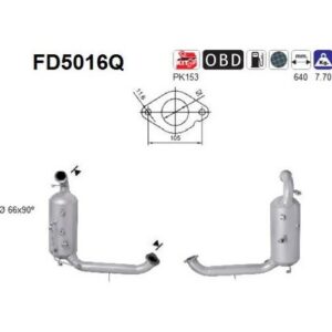 AS FD5016Q - Filtre à particules / à suie, échappement