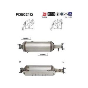 AS FD5021Q - Filtre à particules / à suie, échappement