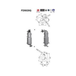 AS FD5028Q - Filtre à particules / à suie, échappement
