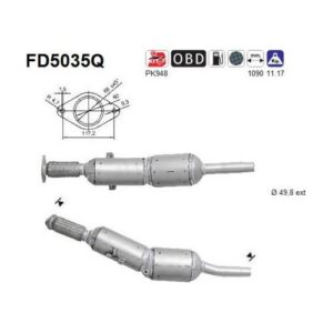 AS FD5035Q - Filtre à particules / à suie, échappement