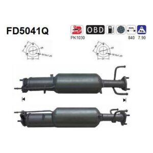 AS FD5041Q - Filtre à particules / à suie, échappement