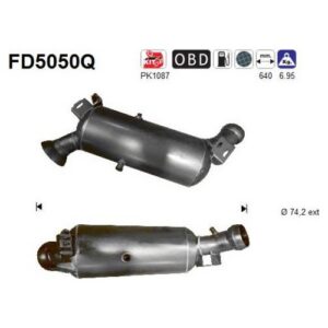 AS FD5050Q - Filtre à particules / à suie, échappement