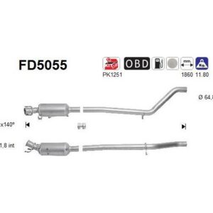 AS FD5055 - Filtre à particules / à suie, échappement
