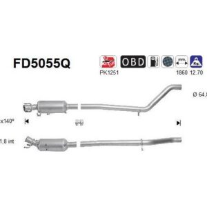 AS FD5055Q - Filtre à particules / à suie, échappement