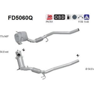 AS FD5060Q - Filtre à particules / à suie, échappement