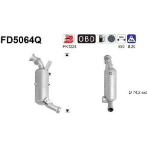 AS FD5064Q - Filtre à particules / à suie, échappement