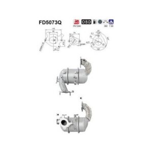 AS FD5073Q - Filtre à particules / à suie, échappement