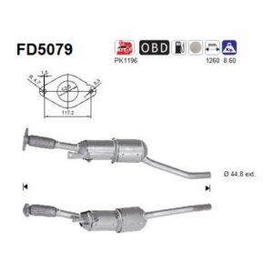 AS FD5079 - Filtre à particules / à suie, échappement