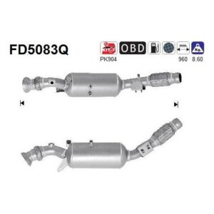 AS FD5083Q - Filtre à particules / à suie, échappement