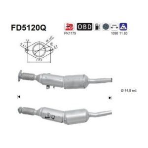 AS FD5120Q - Filtre à particules / à suie, échappement