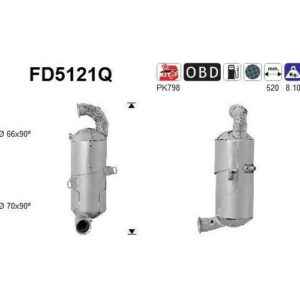 AS FD5121Q - Filtre à particules / à suie, échappement
