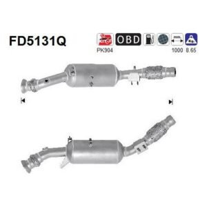 AS FD5131Q - Filtre à particules / à suie, échappement