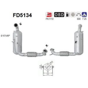 AS FD5134 - Filtre à particules / à suie, échappement