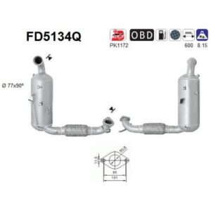 AS FD5134Q - Filtre à particules / à suie, échappement