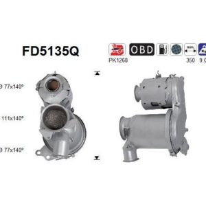 AS FD5135Q - Filtre à particules / à suie, échappement