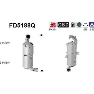 AS FD5188Q - Filtre à particules / à suie, échappement