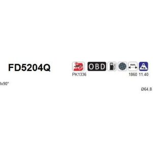AS FD5204Q - Filtre à particules / à suie, échappement