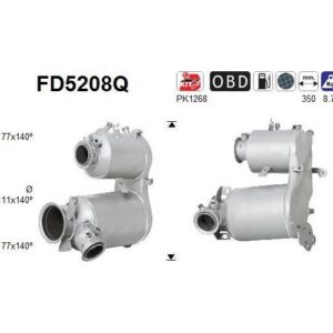 AS FD5208Q - Filtre à particules / à suie, échappement