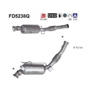 AS FD5238Q - Filtre à particules / à suie, échappement