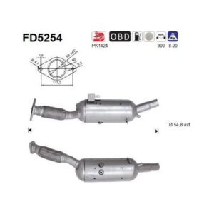 AS FD5254 - Filtre à particules / à suie, échappement